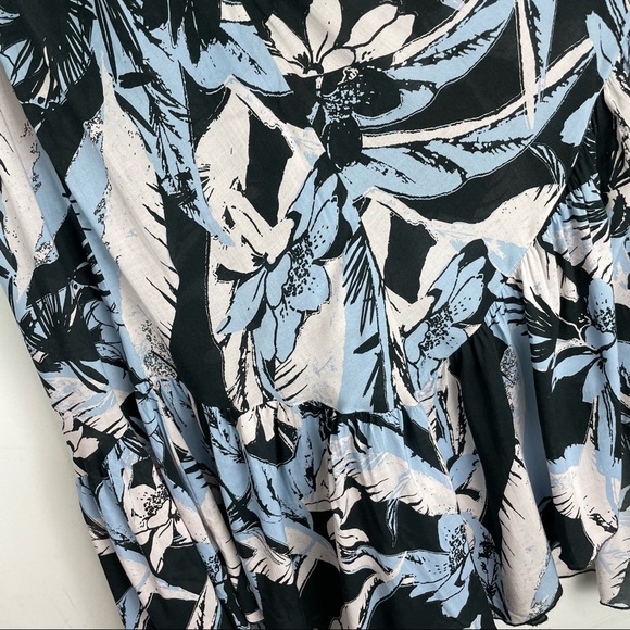 Free People Heat Wave Palm Print Maxi Dress Sz Medium Tiered Boho - Picture 16 of 16